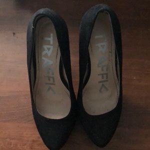 Traffic platform bottom high heels